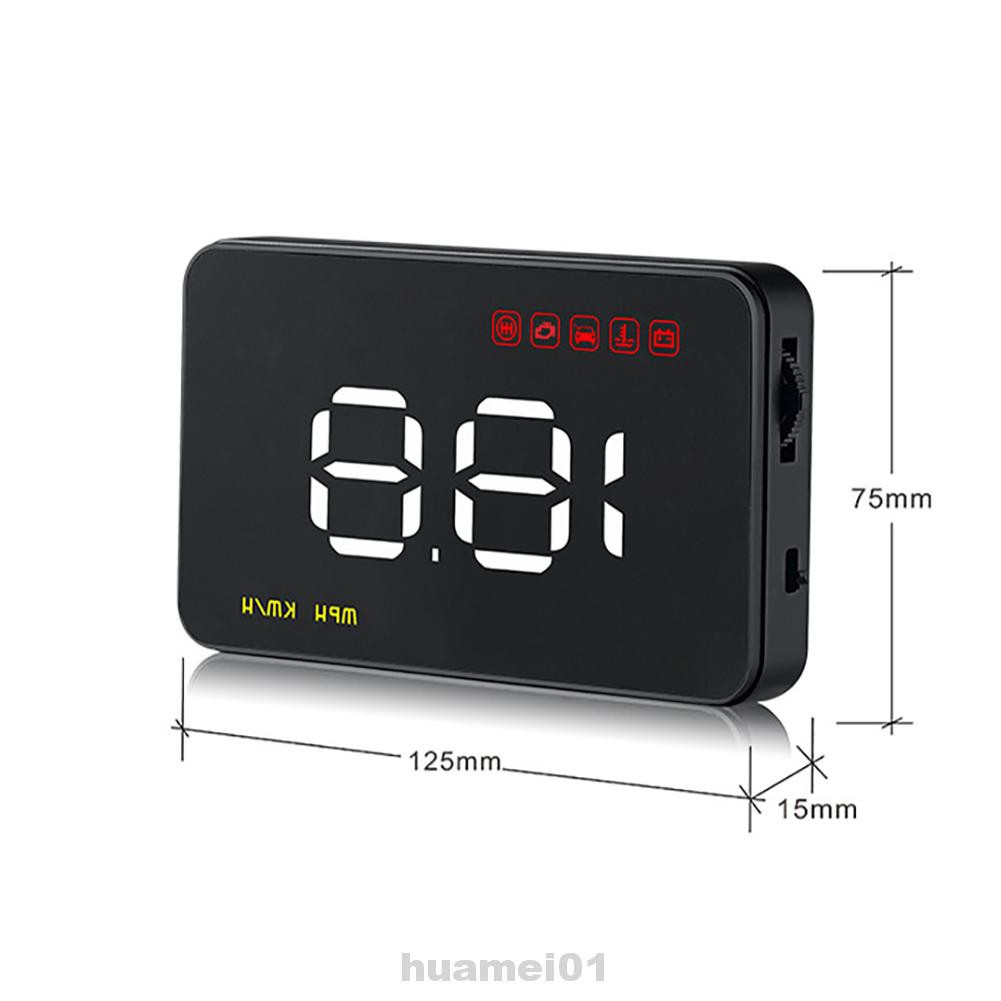 A100 Overspeed Alarm HUD Car Clear ABS Universal Electronic Head Up Display
