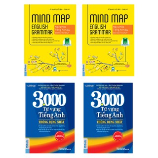 Sách -  Combo  Mindmap English Grammar + 3000 Từ Vựng Tiếng Anh Thông Dụng Nhất