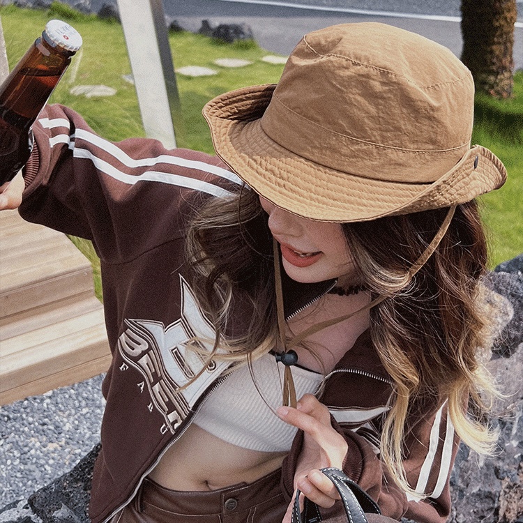 Nón mũ tai bèo cao bồi phối dây rút thời trang unisex nam nữ