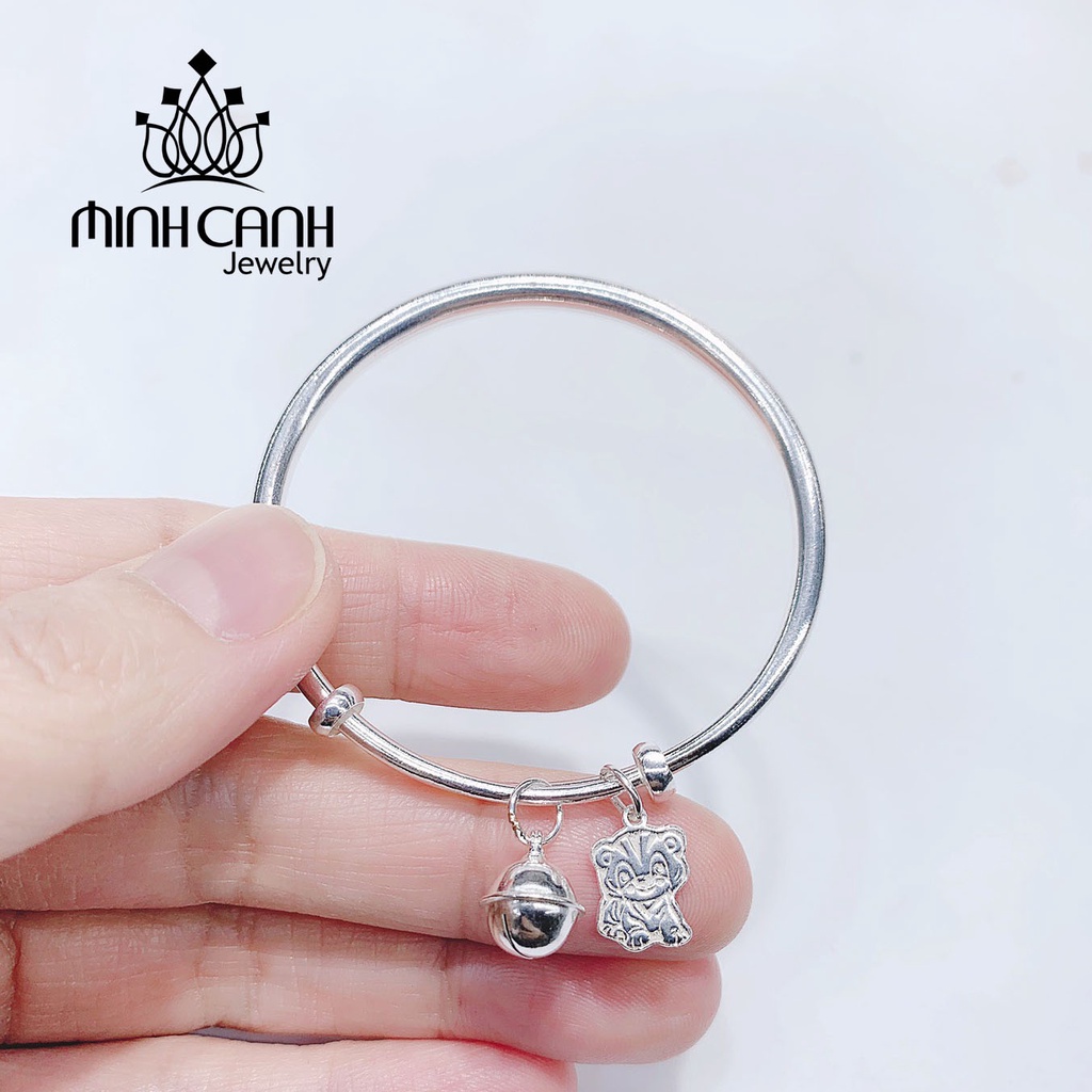 Lắc Bạc Hình Con Hổ Khắc Tên Cho Bé - Minh Canh Jewelry