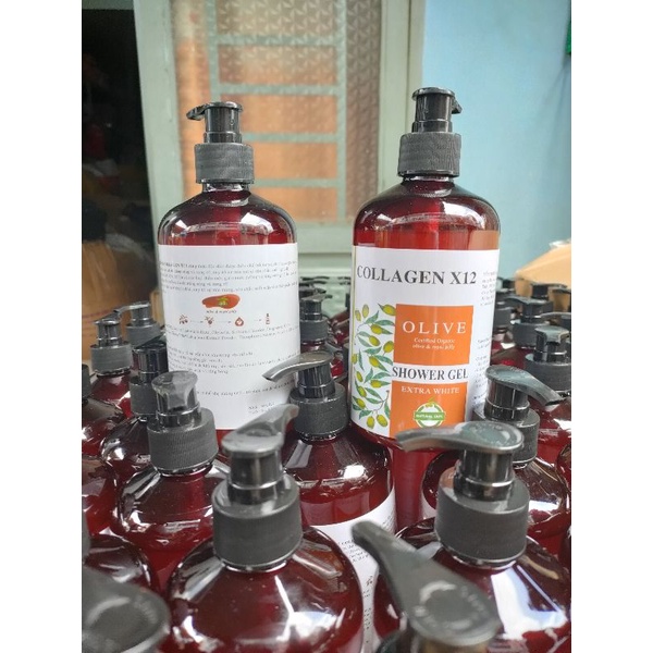 Sữa tắm collagen  Oliu_ chai 500ml