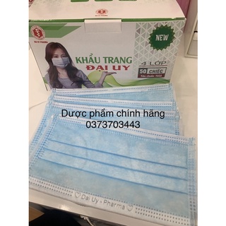 Hộp 50 chiếc khẩu trang 4 lớp Đại Uy