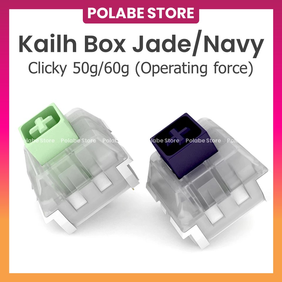 Kailh Box Jade Kailh Box Navy clicky Switch Công Tắc Bàn Phím Cơ Kailh Box White Crystal Jade Crystal Navy Polabe Store