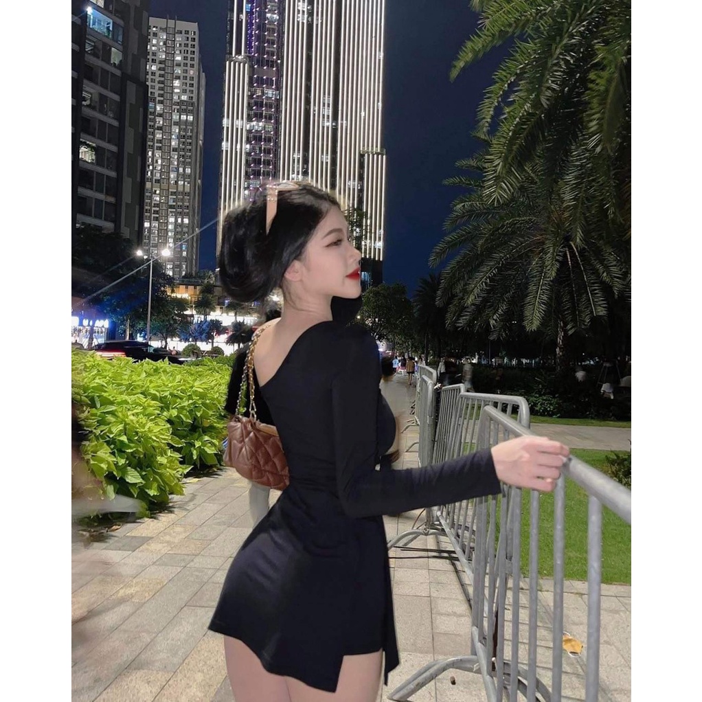 Set Áo Kèm Quần Lệch Vai Cách Điệu