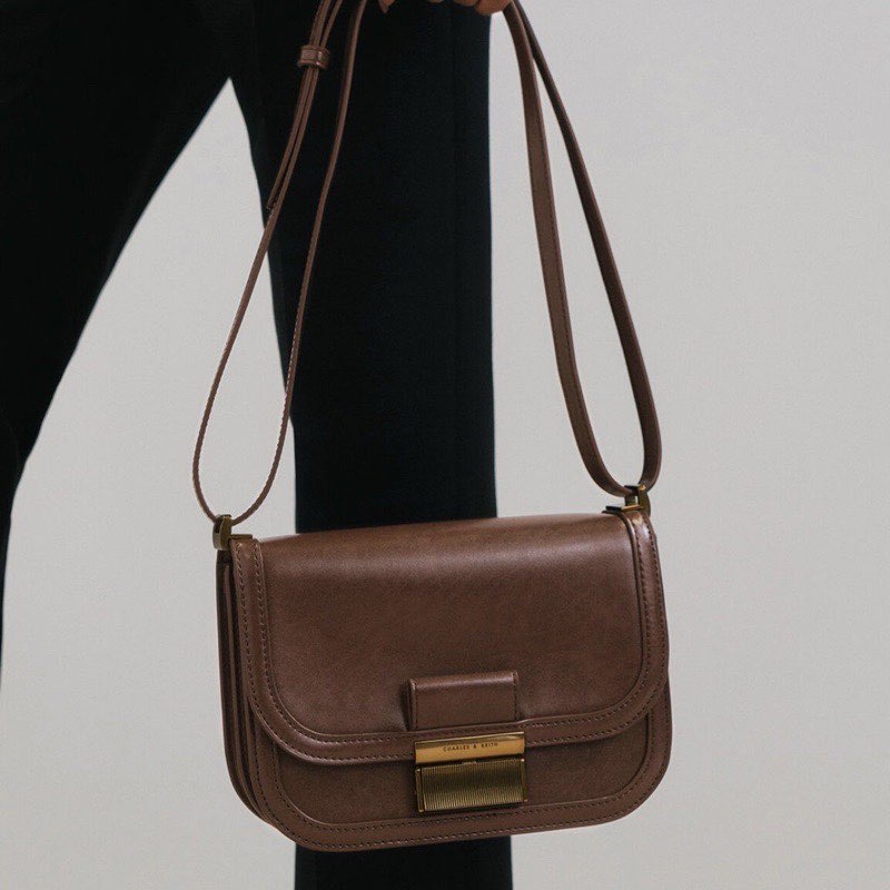 Túi đeo chéo Vintage CNK Phong cách hàng quốc cho nữ