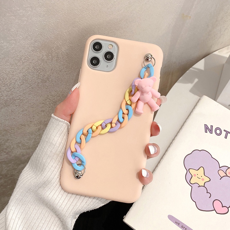 Ốp Điện Thoại Mềm + Dây Đeo Cho Redmi 10 9T 9C 9A 9 Note 10 Pro 9s 9 8 7 Pro Xiaomi Mi 11 Poco X3 NFC X3Pro M3
