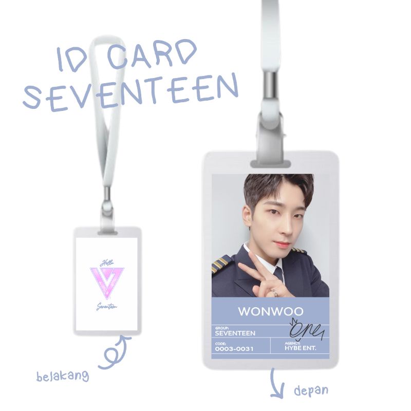 Thẻ Id Nhóm Nhạc SEVENTEEN