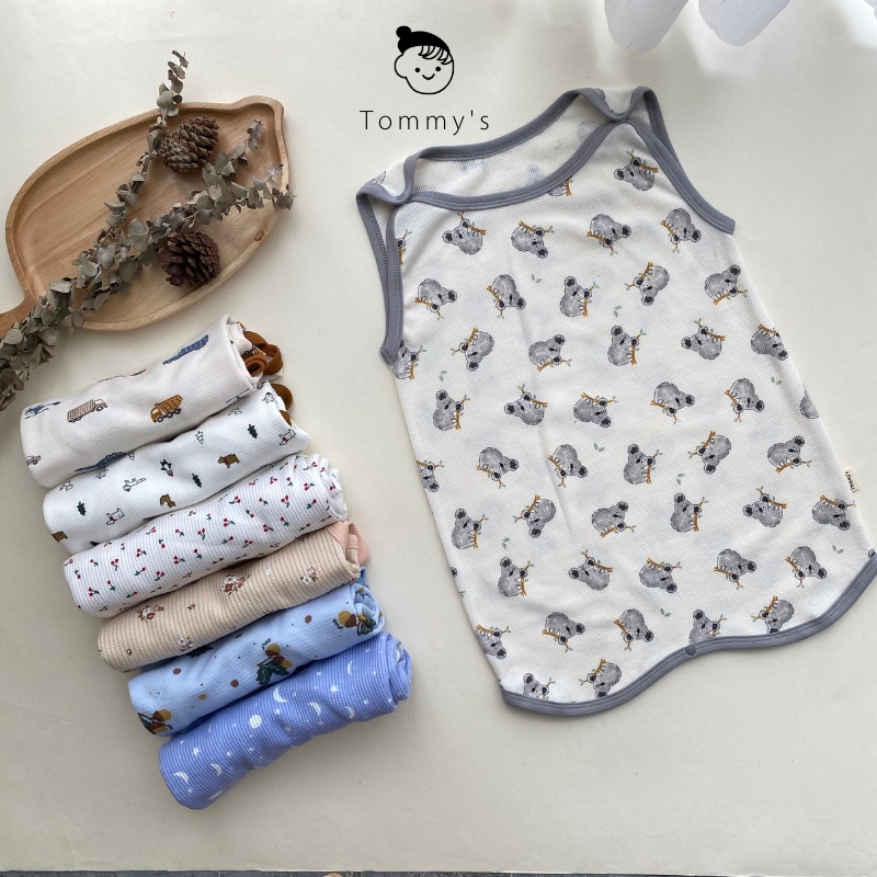 Túi Ngủ Cho Bé Hè Thu Chất Liệu Thun Cotton Tổ Ong Hàn Quốc Mềm Mát TOMMY HOUSE
