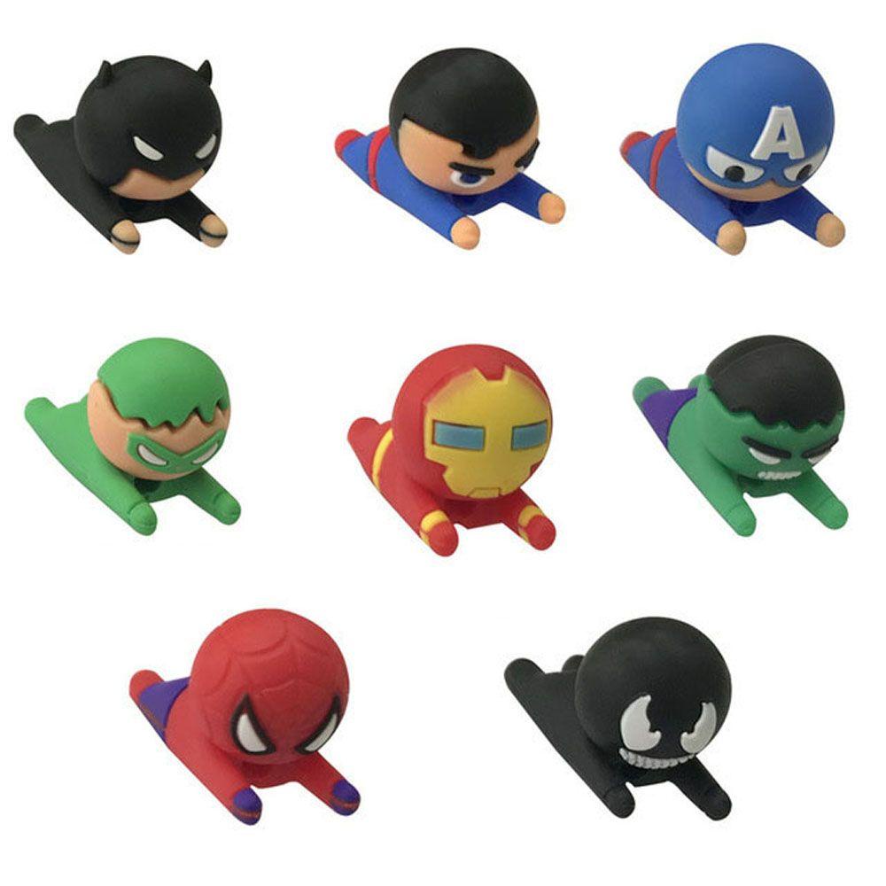 Phụ Kiện Quấn Bảo Vệ Dây Cáp Sạc Điện Thoại USB Dòng Siêu Nhân Người Nhện Selens Hero Cosplay