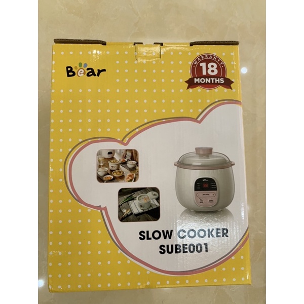 NỒI NẤU CHÁO CHẬM , CHƯNG YẾN HÃNG BEAR 0,8 LÍT SỊN