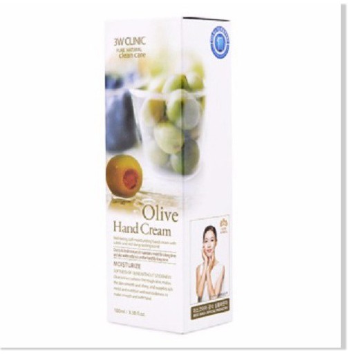 [Mã giảm giá] Kem Dưỡng Da Tay Chiết Xuất Ô-Liu 3W Clinic Olive Hand Cream