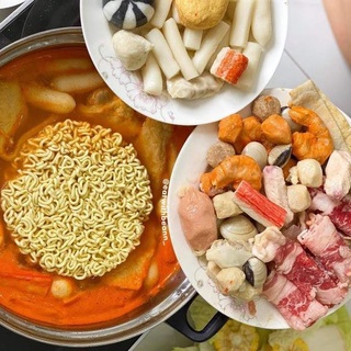 Đồ ăn vặt -Các set lẩu tokbokki Hàn Quốc