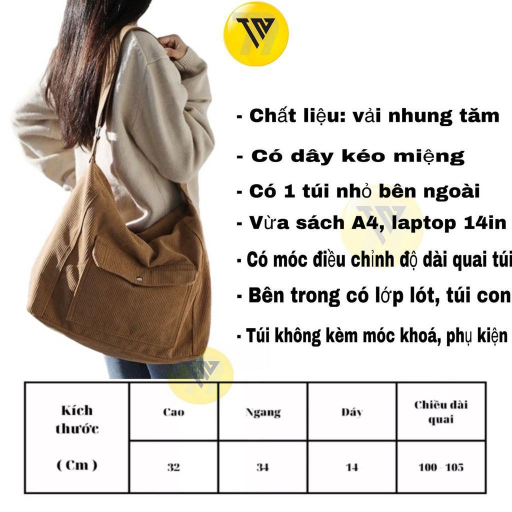 TÚI XÁCH NỮ , TÚI ĐEO CHÉO NỮ VẢI NHUNG TĂM CỠ LỚN THỜI TRANG HÀN QUỐC