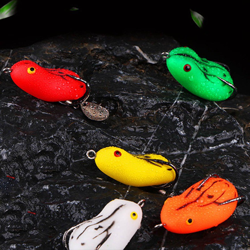 Mồi câu cá giả thiết kế hình chú ếch mềm mại 4.5cm/ 7g tiện lợi