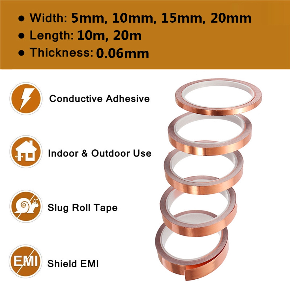 KUNHEV Cuộn Băng Dính Lá Đồng Chống Tĩnh Điện