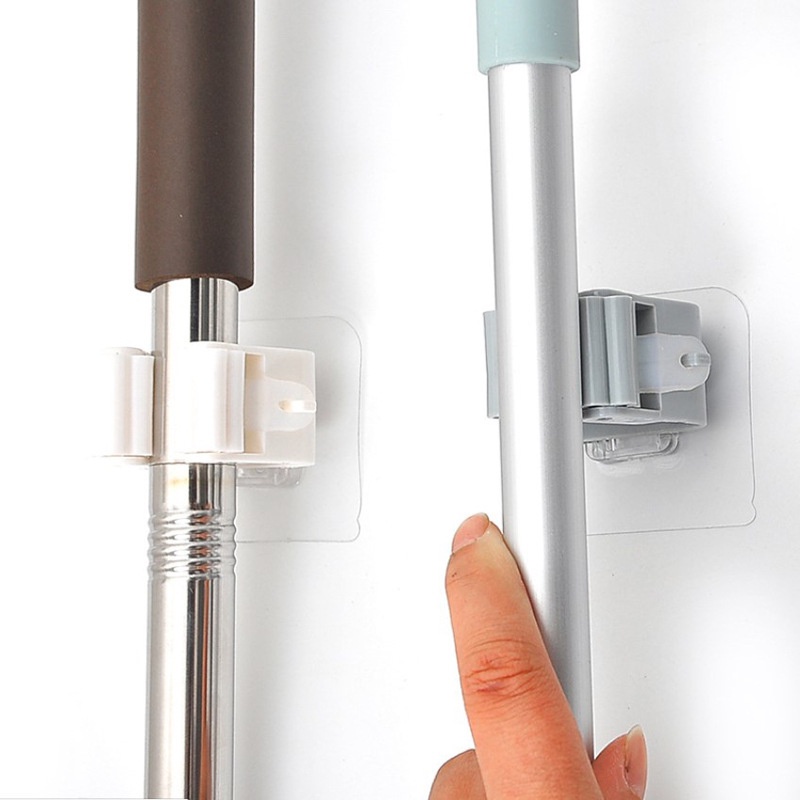 Móc Dán Tường Giữ Cây Lau Nhà - Móc Treo Chổi Chịu Lực Tốt Không Thấm Nước
