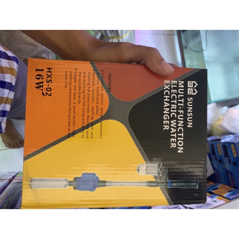 Máy Hút Phân Vệ sinh hồ cá cảnh 16w