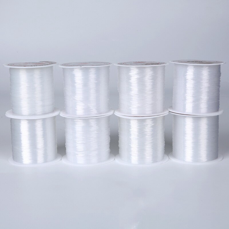 Cuộn dây nylon câu cá trong suốt không co giãn dùng xâu chuỗi hạt làm trang sức 0.2/0.25/0.3/0.35/0.4/0.45/0.5/0.6mm