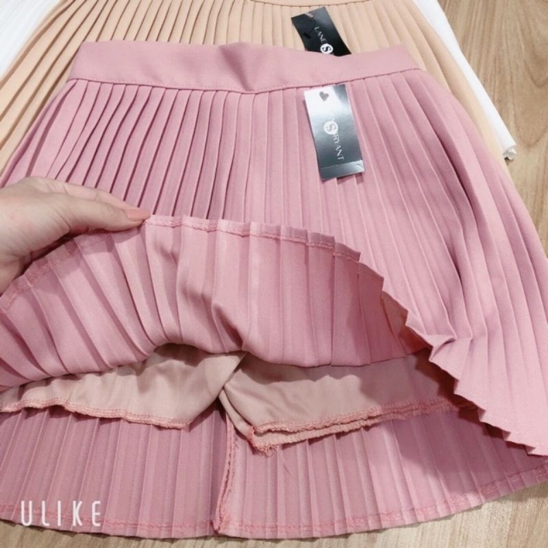 Chân Váy Xếp Ly Nữ Có Quần Trong Mẫu Mới Thời Trang HotTeen Siêu Xinh- VD17.,