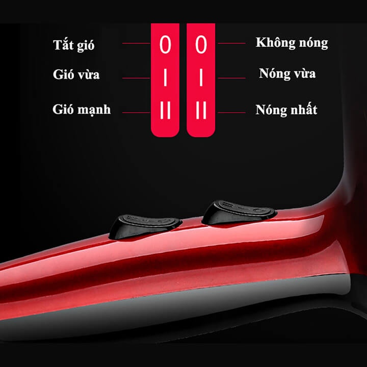 Máy sấy tóc tạo kiểu công suất lớn 2700W 2 chiều nóng lạnh, máy sấy tóc mini chuyên nghiệp