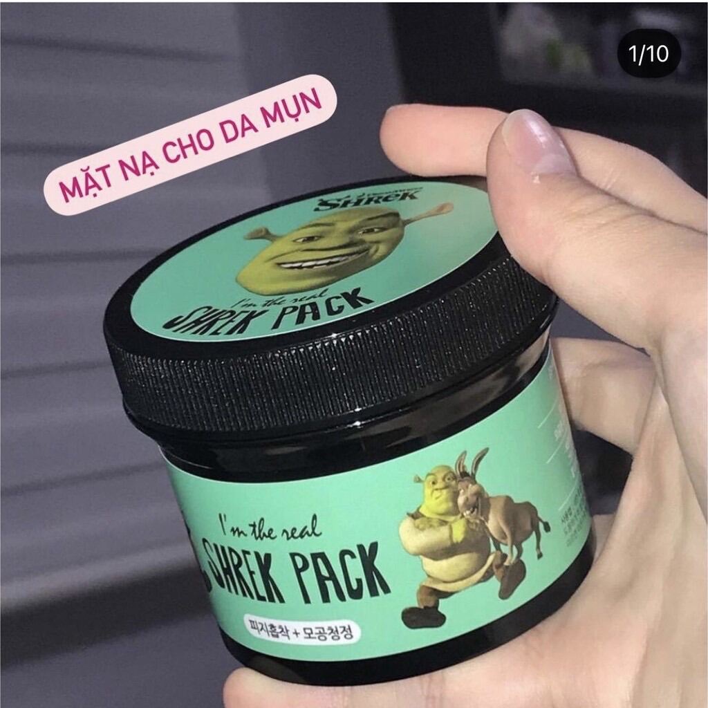 Mặt nạ đất sét bạc hà hà rau má SHERK DREAMWORKS