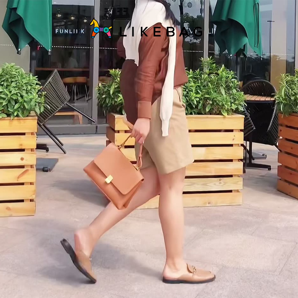 Túi xách nữ đeo vai thời trang LIKEBAG da PU cao cấp, kiểu dáng basic công sở 6129 - LIBAGI