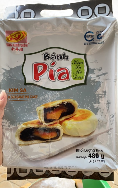 Bánh pía kim sa Tân Huê Viên các loại| (Đậu/ Dứa/ Bí đỏ/ Mè đen/Chay)