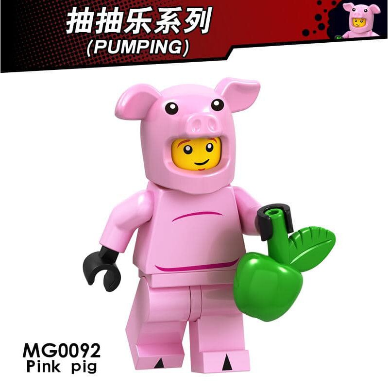 LEGO Pink Pig Mascot -  MG0092