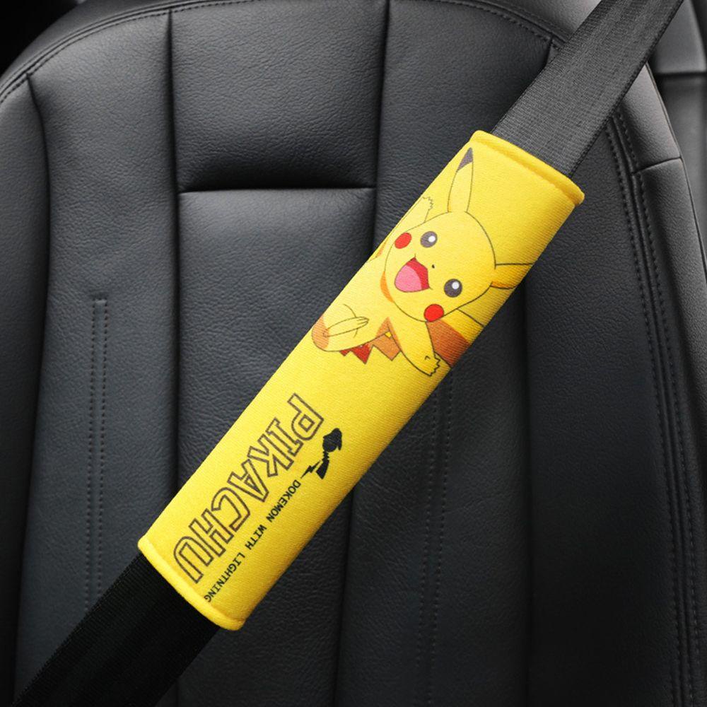 1 Đệm Bọc Dây Đai An Toàn Họa Tiết Hoạt Hình Pikachu Điều Chỉnh Được Trang Trí Nội Thất Xe Hơi
