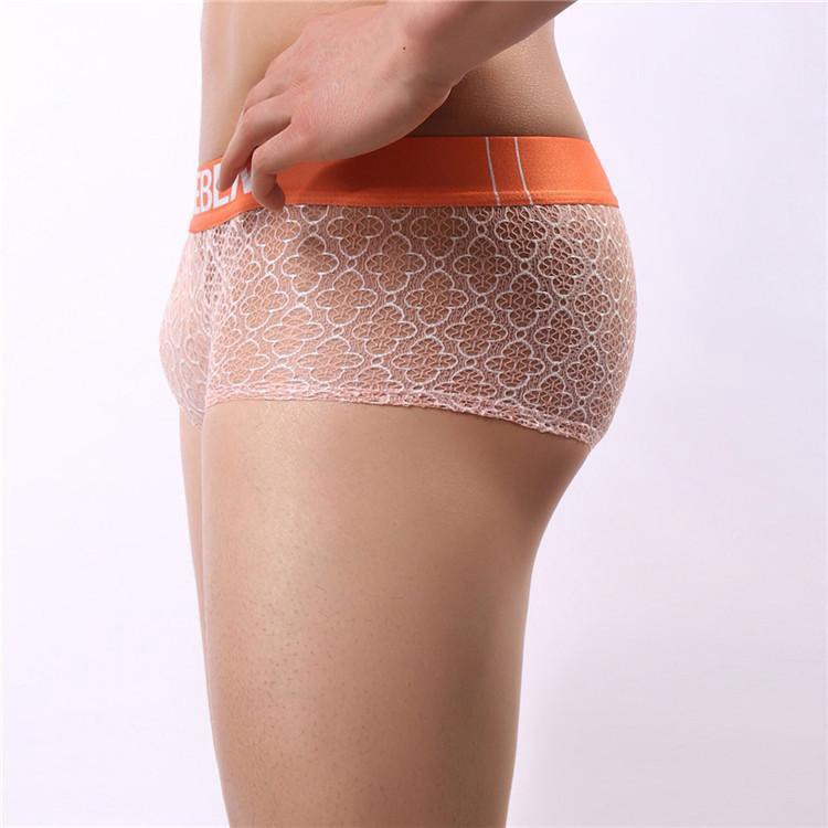 Quần lót nam, Quần lót boxer thun luới sexy - 106