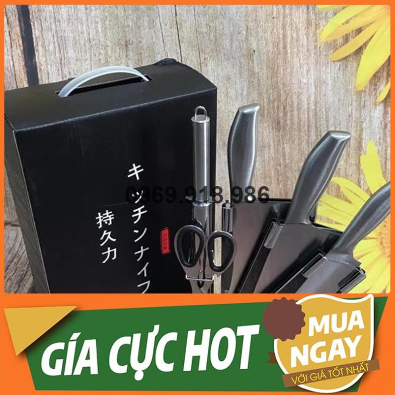 🎈 Bộ Dao Nhật Bản 6 Món Inox Làm Nhà Bếp Chuyên Nghiệp Đẹp Cao Cấp Giá Gốc Sỉ Rẻ 🍠 Tổng Kho Gia Dụng An Giang 🍠