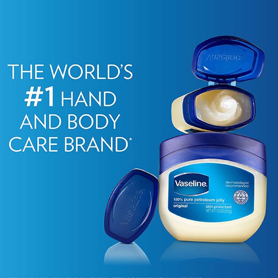 Sáp Dưỡng Ẩm Vaseline Pure Petroleum Jelly - Vaseline Dưỡng Ẩm Đa Năng 50ml