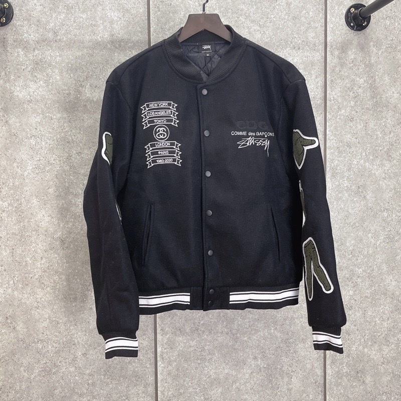 Áo Khoác Bomber STÜSSY / COMME DES GARÇONS VARSITY JACKET 02