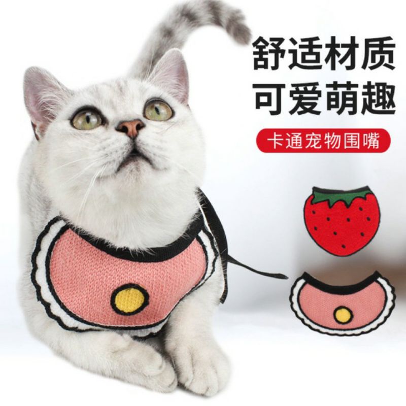 [Size M] Yếm mèo cưng / yếm chó nhỏ phong cách Hàn Quốc cưng xỉu cho các boss