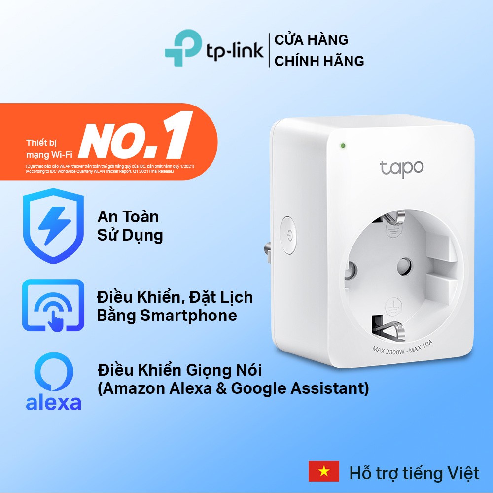 [Hỏa Tốc] Ổ Cắm Thông Minh TP-Link Tapo P100 Nhỏ Gọn An Toàn