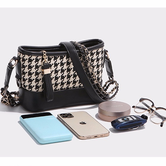 Túi xách đeo chéo nữ ngọc trInh vân caro đẹp đi chơi hot trend HH 264