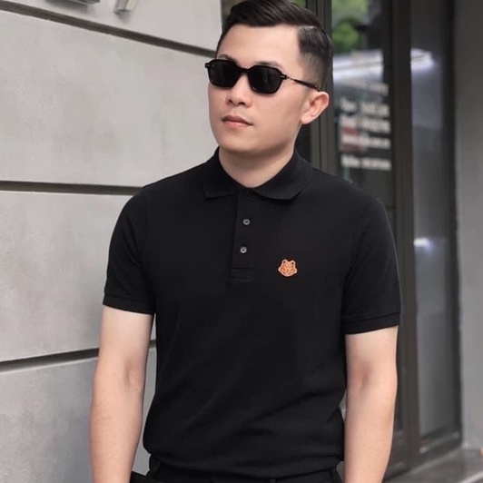 Áo polo Kenzo logo thêu ngực mặt hổ LA 2022 on web