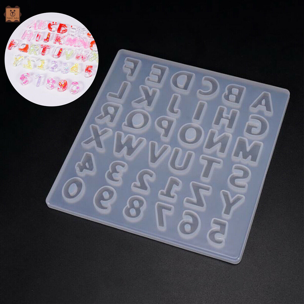 Khuôn Silicone Hình Chữ Cái Làm Mặt Dây Chuyền Diy