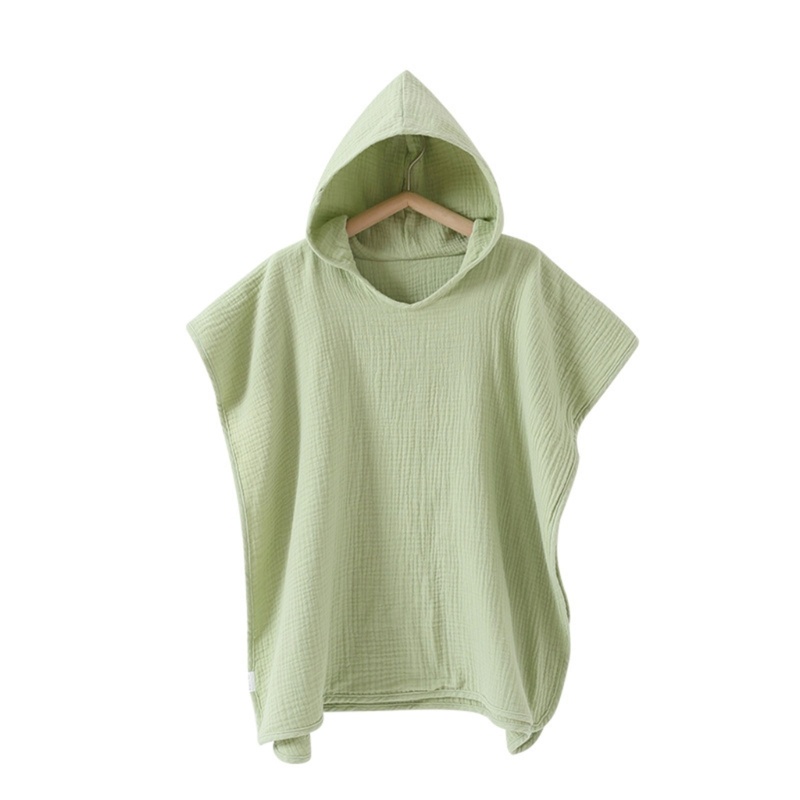 Khăn Choàng Tắm Cotton Mềm Mại Có Mũ Trùm Dành Cho Bé