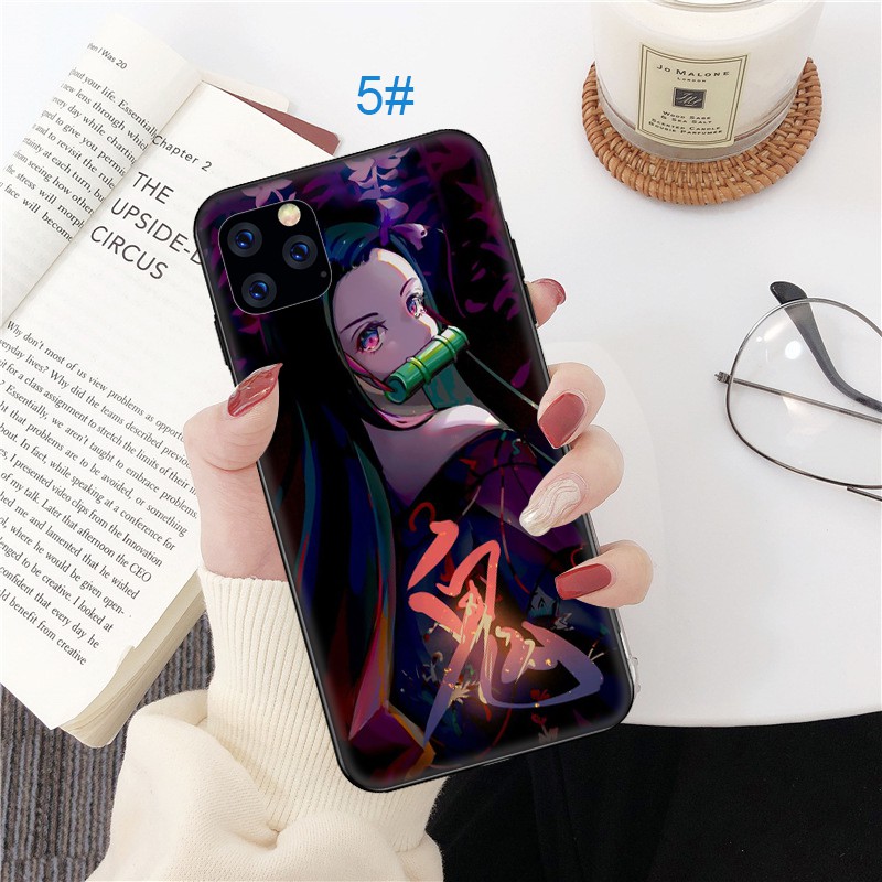 Ốp lưng điện thoại mềm dành cho iPhone 5 5s Se 6 6S 7 8 Plus X XR Xs Max MD106 hình Anime Demon Slayer