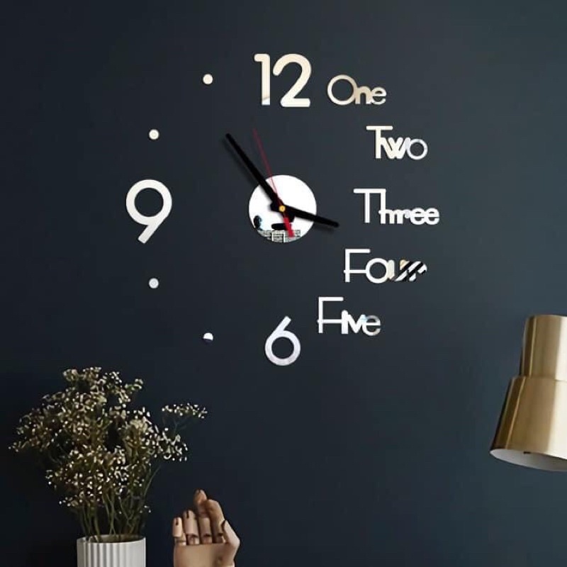 Đồng hồ dán tường Decor sáng tạo trang trí nhà cửa