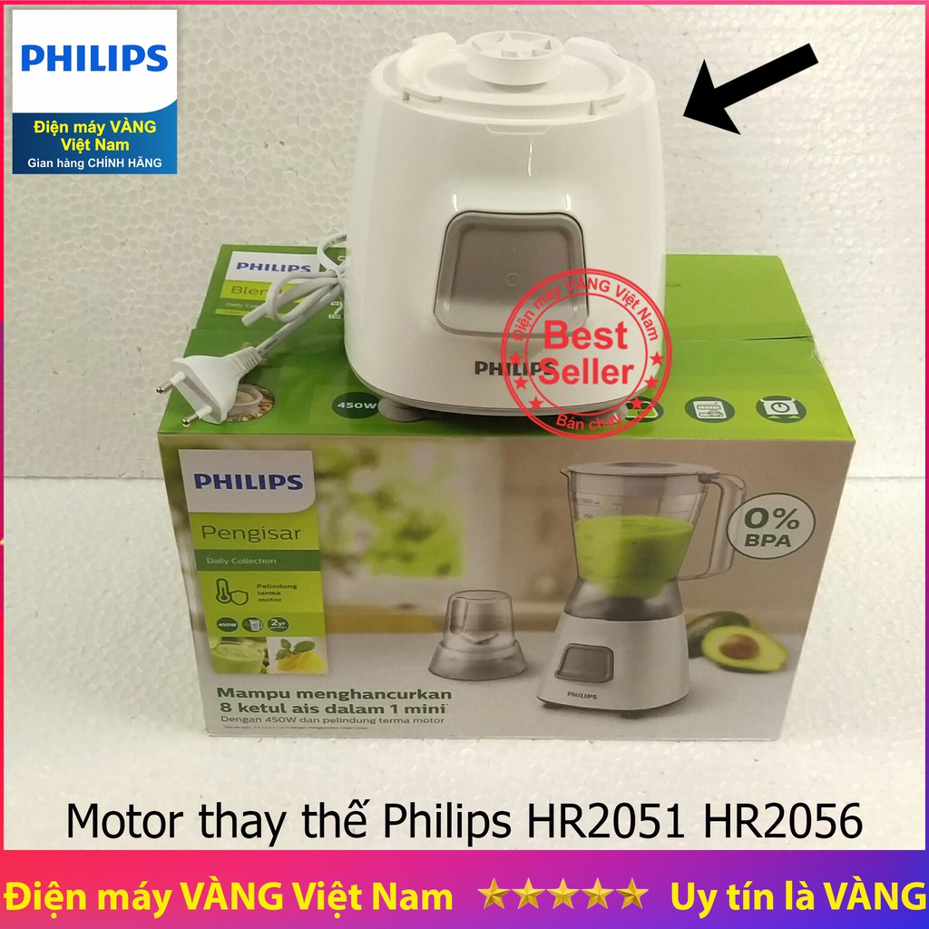 Phụ kiện máy xay sinh tố Philips HR2056 HR2051 - Motor 350W