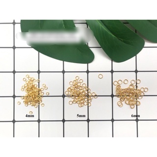 Gói 10g khoen tròn màu vàng, bạc