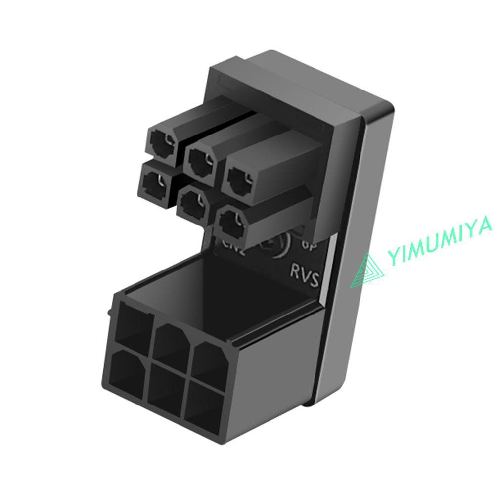 Đầu Chuyển Đổi Atx 8pin 6pin Female Sang 8pin 6pin Male 180 Độ Cho Desktop Gpu | BigBuy360 - bigbuy360.vn