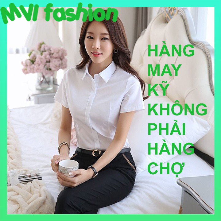 Sơ mi trắng nữ tay ngắn MIV fashion
