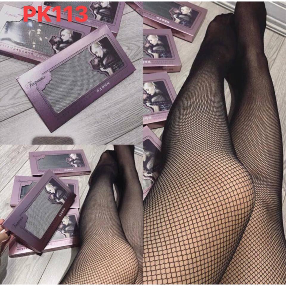 Quần Tất Mắt Lưới Nhỏ Không Đường Gân Siêu Sang Chảnh