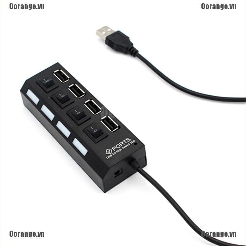 Bộ kết nối 4 cổng USB 2.0 với công tắc riêng biệt chất lượng
