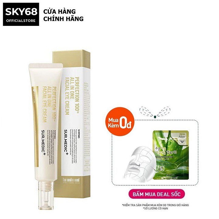 Kem giảm thâm mắt, ngăn ngừa lão hóa Sur.Medic+ Perfection 100tm All In One Facial Eye Cream 35ml | BigBuy360 - bigbuy360.vn