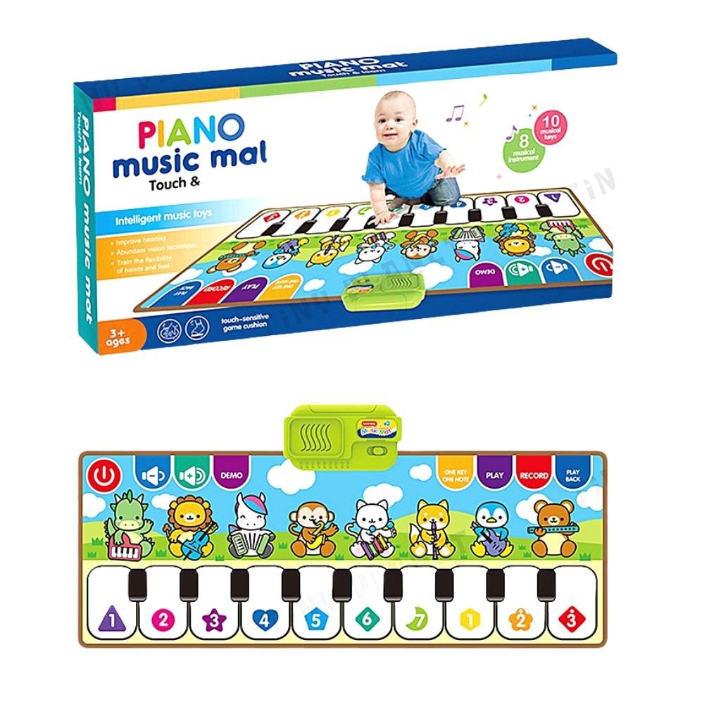 Thảm Đàn Piano Cho Bé Tự Nằm Chơi, Đồ chơi Phát Nhạc Thông Minh Phát Triển Giác Quan Cho Trẻ - ALOKIDS TB