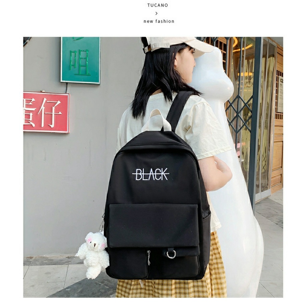 Balo nữ thời trang ulzzang hàn nhật đựng laptop 14inch đi học đi chơi H-97